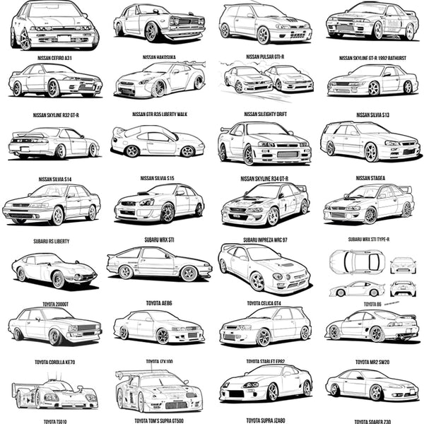 JDM Colouring book