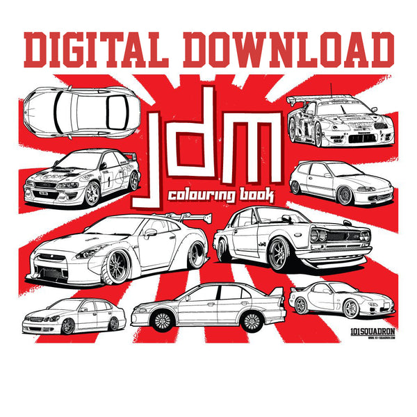 JDM Colouring eBook - DIGITAL DOWNLOAD